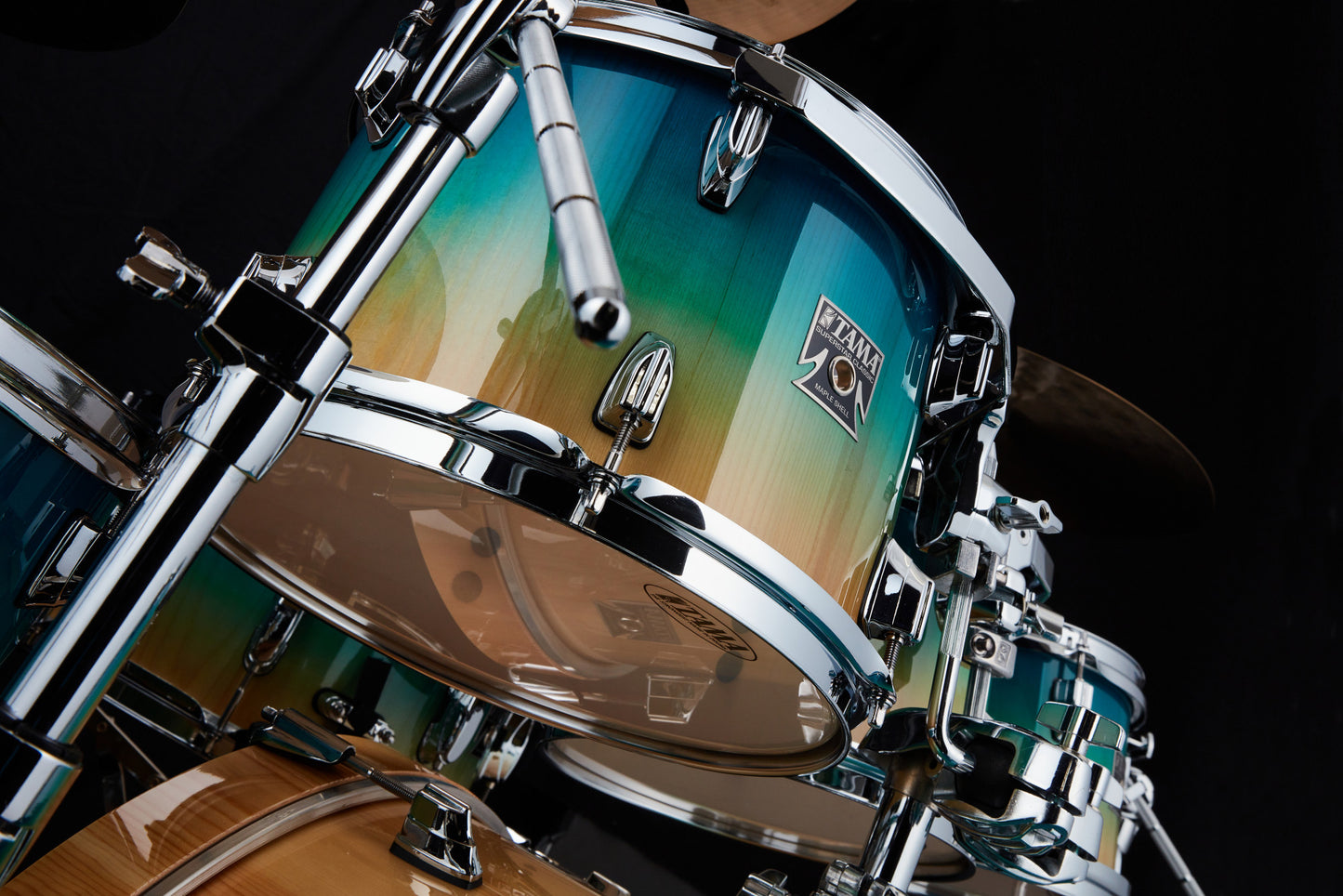 TAMA Superstar Classic Shell Kit 7 teilig - Caribbean Lacebark Pine Fade/Chrom HW