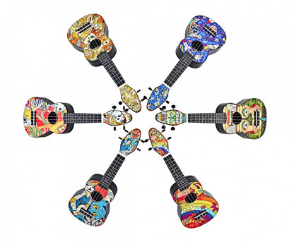 KEIKI K2 Serie Sopran Ukulele Set - Agathis / El Muerto"