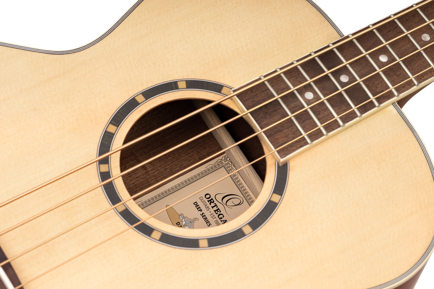 ORTEGA Deep Series 7 Medium Scale Acoustic Bass 4 String - Spruce / Mahogany Natural