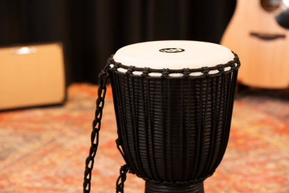 MEINL Percussion Headliner Rope Tuned Black River Series Djembe - 12"