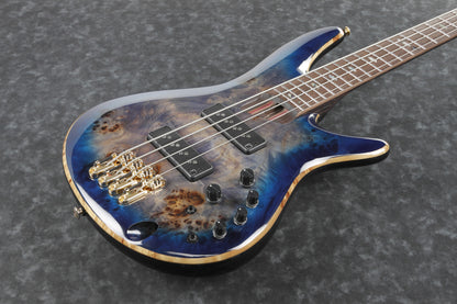 IBANEZ Premium SR Electric Bass 4-String - Cerulean Blue Burst + Gigbag