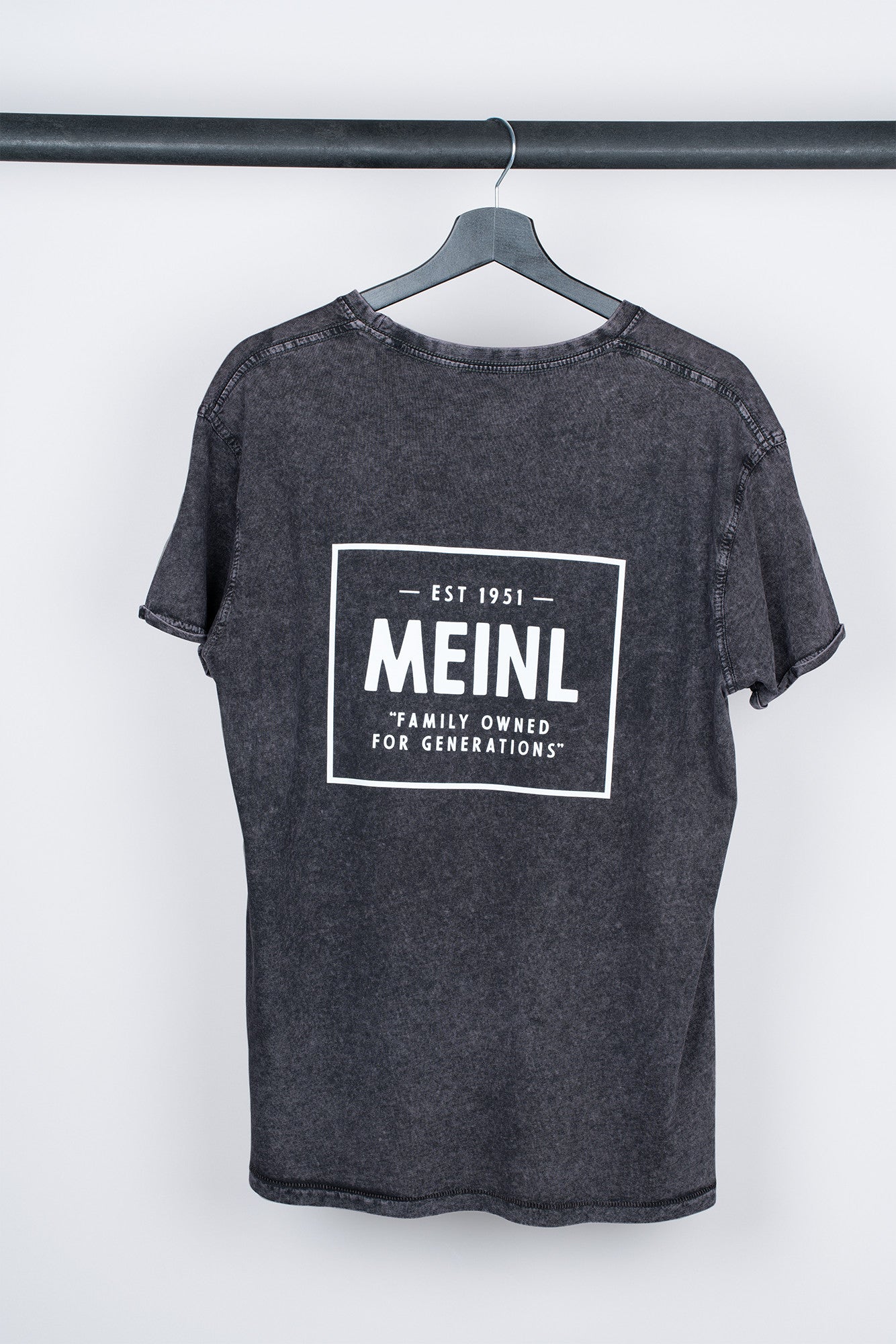 MEINL Cymbals T-Shirt Vintage Logo Denim Gray - Größe L