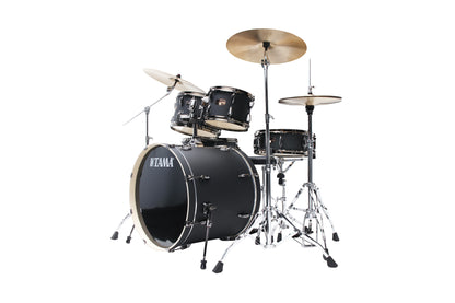 TAMA Imperialstar Drum Set 5 pcs - Blacked Out Black/Black Nickel HW + MEINL Cymbals HCS Cymbal Kit/Stage Master Double-Braced Hardware Kit