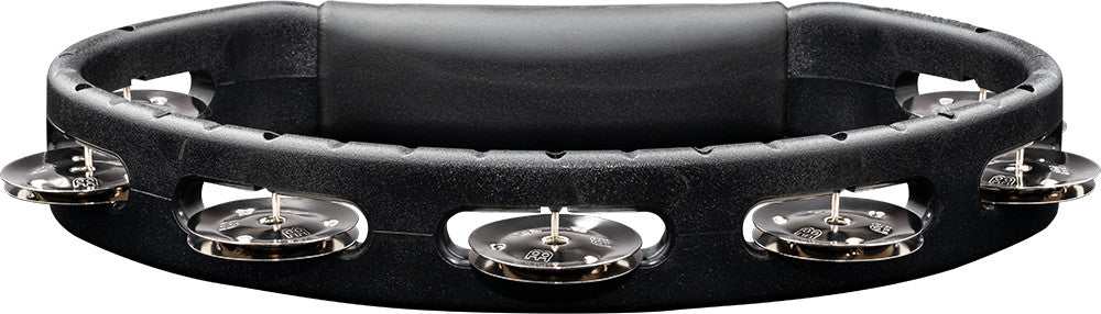 MEINL Percussion Headliner® Series Molded ABS Single-Row Tambourine - Black