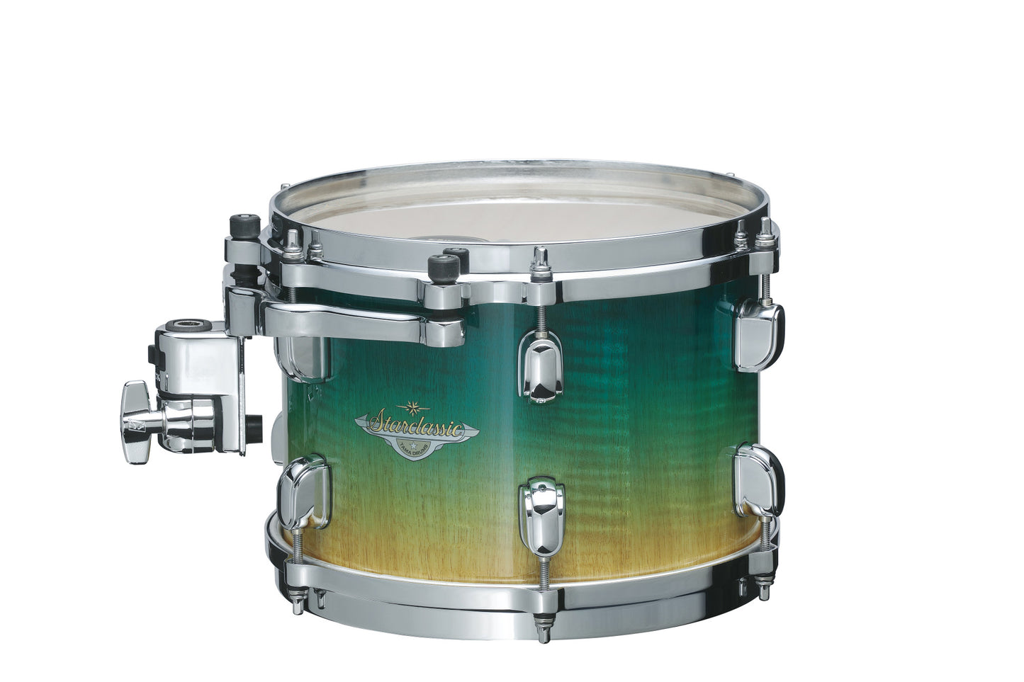TAMA Starclassic Maple Exotic Rack Tom 8" x 6" - Marine Shoreline Movingui Fade/Chrome HW