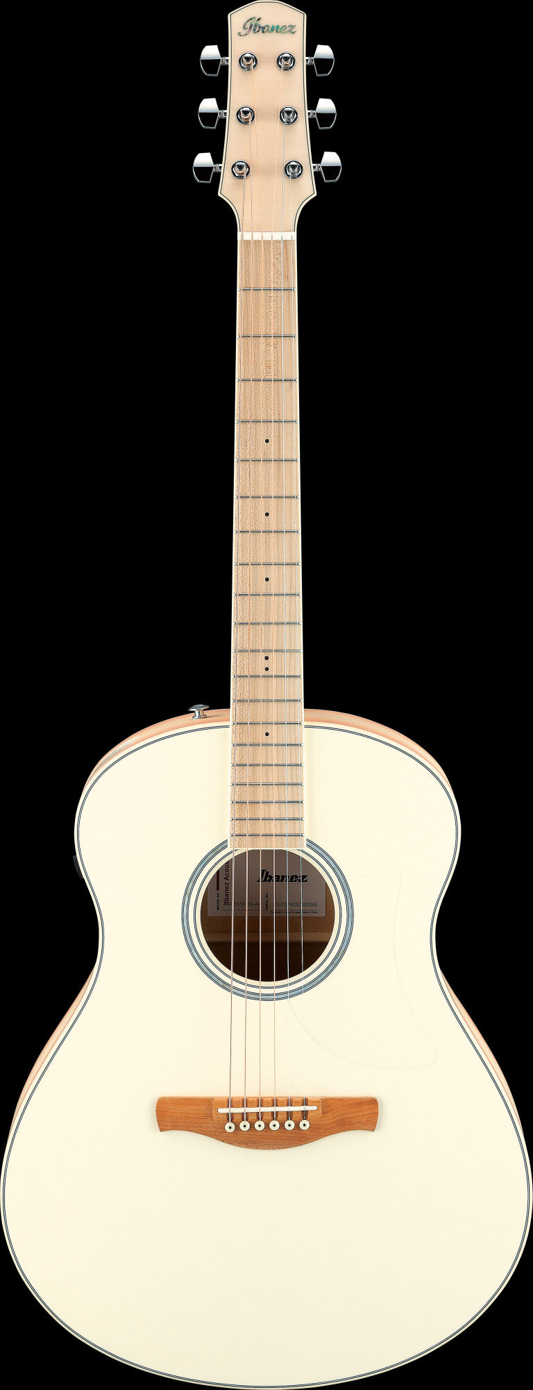 IBANEZ Advanced Acoustic AAM Akustikgitarre 6-String - Transparent Antique White Peach Fuzz Open Pore
