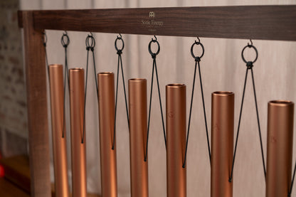 MEINL Sonic Energy 8-piece Sound Bath Tube Chime Set, 440 Hz, Bronze