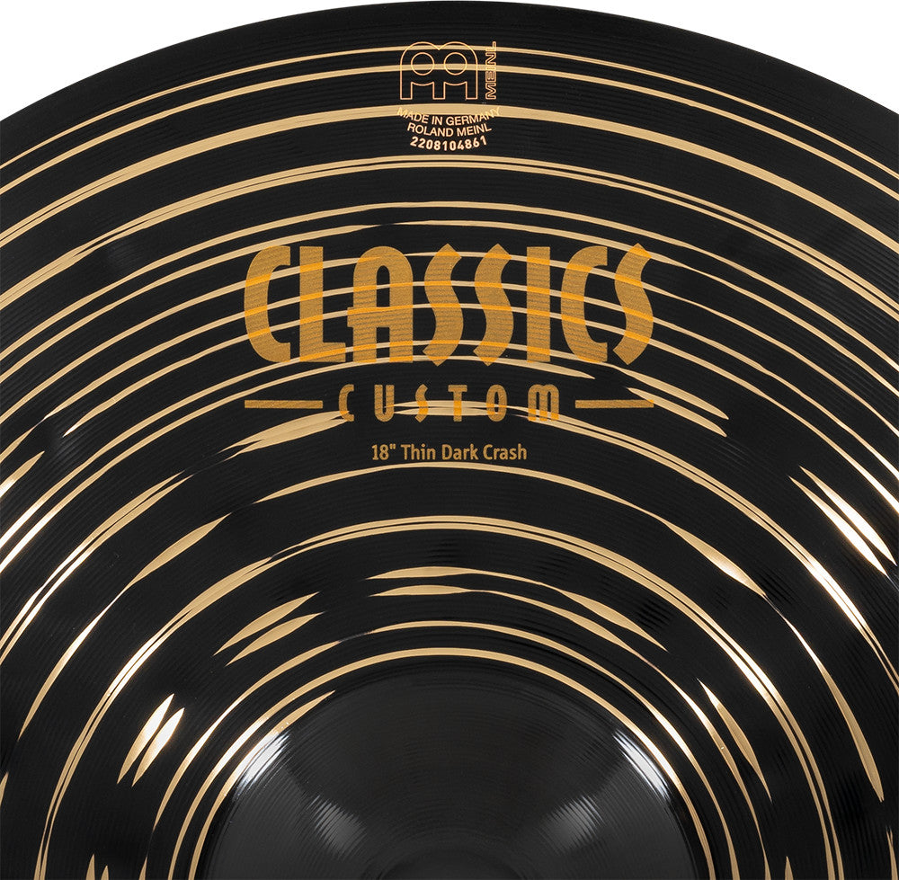MEINL Cymbals Classics Custom Dark Thin Crash - 18"