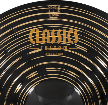 MEINL Cymbals Classics Custom Dark Thin Crash - 18"