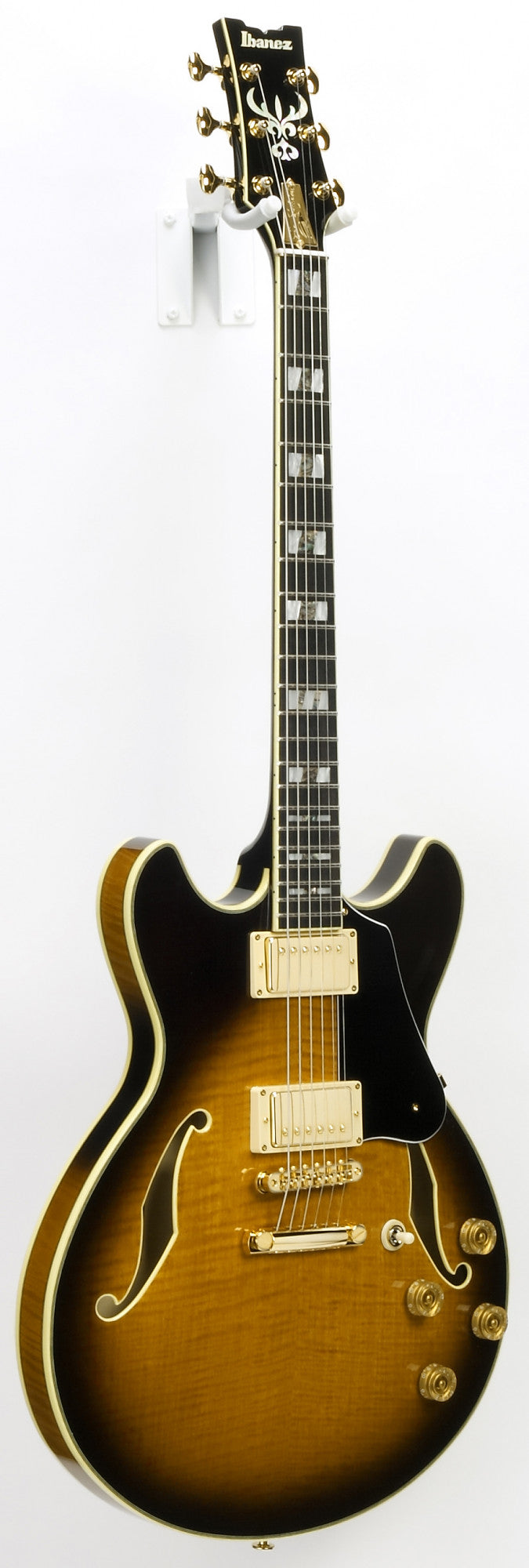 IBANEZ John Scofield Signature Hollow Body Guitar 6-String - Vintage Sunburst + Case MS100C