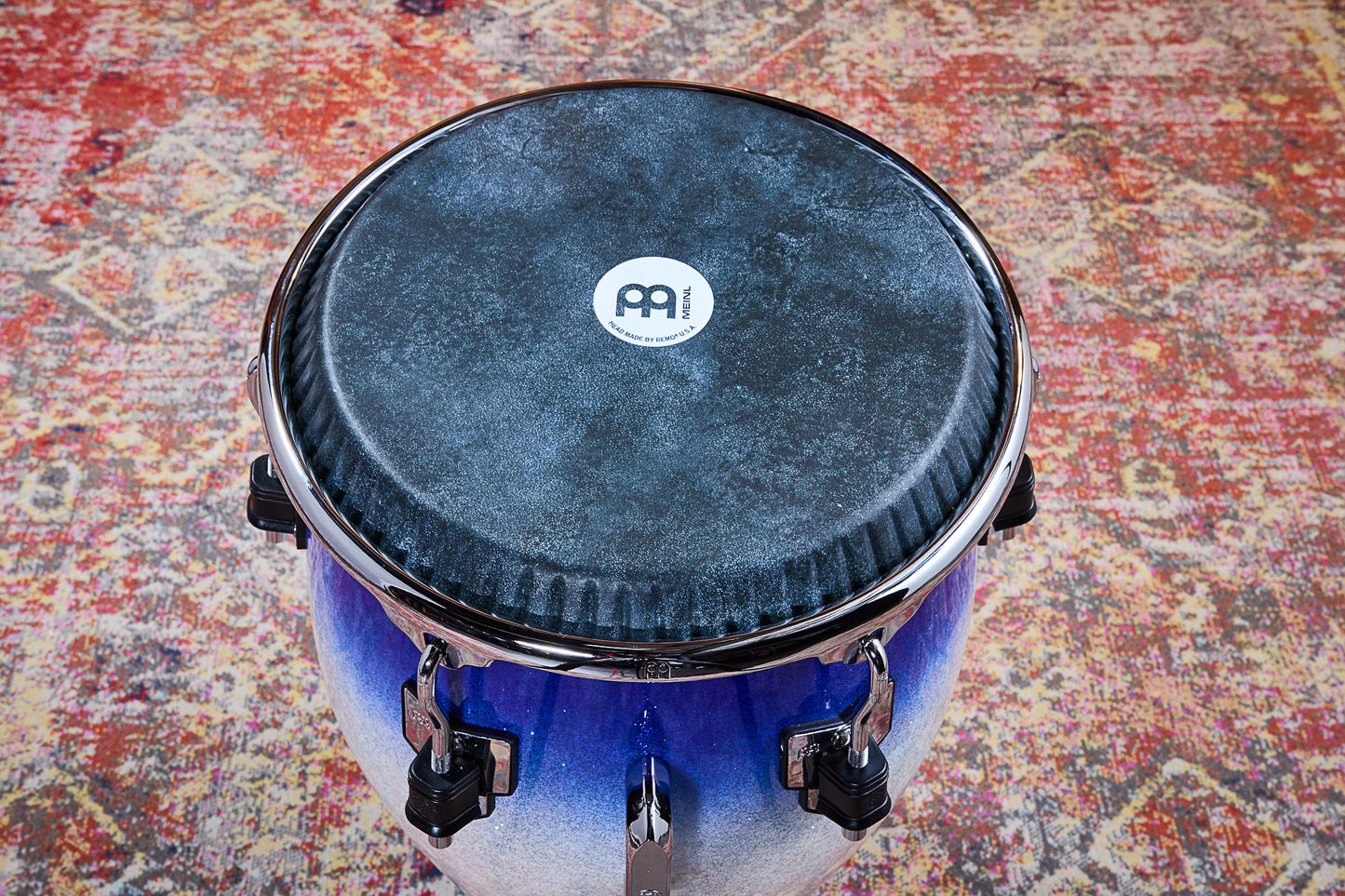 MEINL Percussion Artist Series William Kachiro Quinto 12 1/2" /REMO® Black Calfskin Skyndeep Heads - Electric Sky