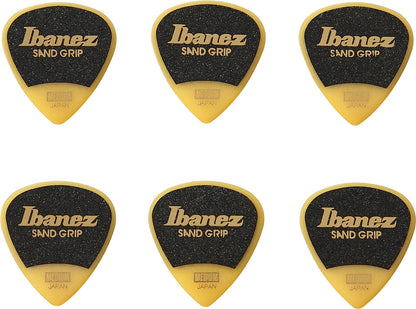 IBANEZ Grip Wizard Series Sand Grip Flat Picks - 6 pcs