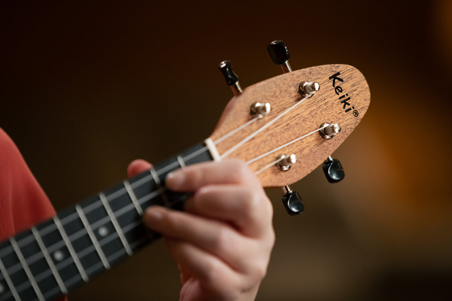 KEIKI K2 Serie Sopran Ukulele Set - Agathis / Mahogany Natural
