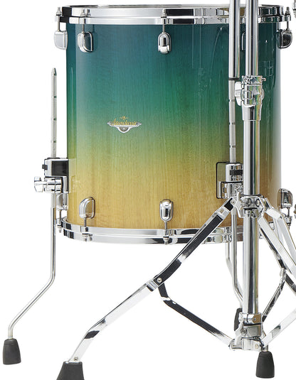 TAMA Starclassic Maple Exotic Floor Tom 14" x 14" - Marine Shoreline Movingui Fade/Chrom HW