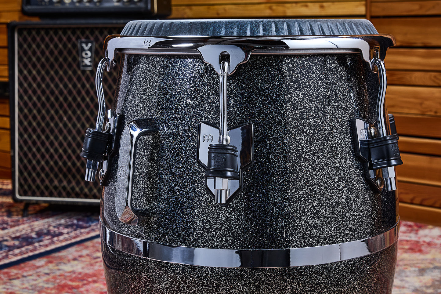 MEINL Percussion Artist Series Diego Galé Quinto 12 1/2" /REMO® Black Calfskin Skyndeep Heads - Midnight Star