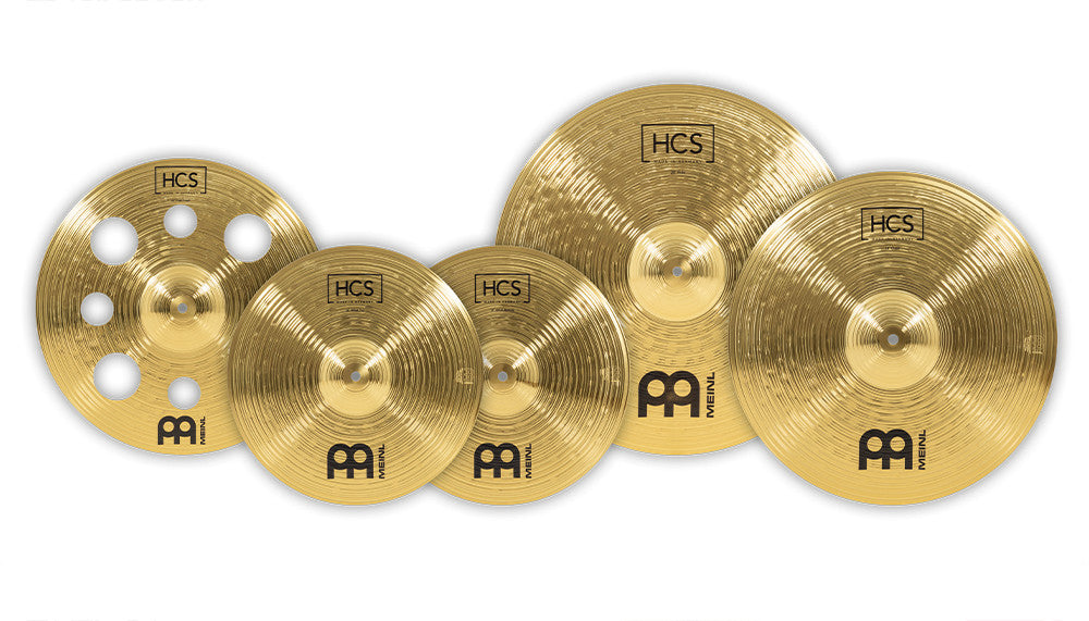 MEINL Cymbals HCS komplettes Beckenset - 14" Hihat/16" Trash Crash/18" Crash/20" Ride