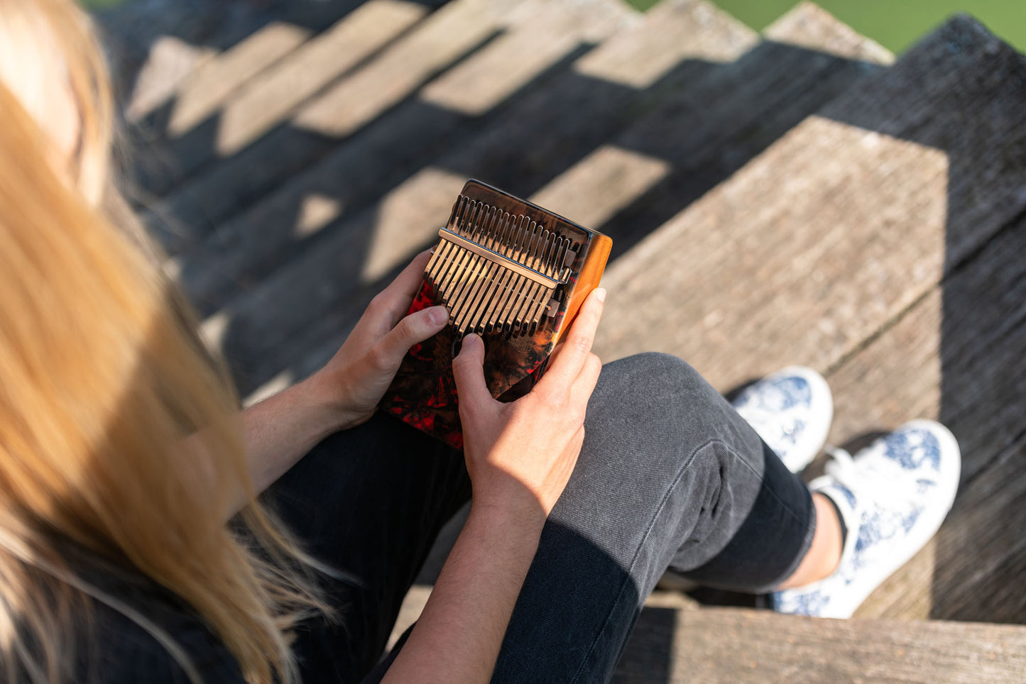 MEINL Percussion Sound Hole Designer Kalimba - Lava