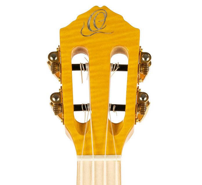ORTEGA Prism Series Tenor Ukulele 4 String - Flamed Maple Tequila Burst Fade + Bag