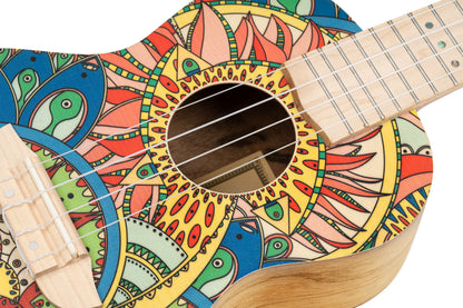 ORTEGA Art Serie Konzert Ukulele 4 String - Spruce / Catalpa Mystic India