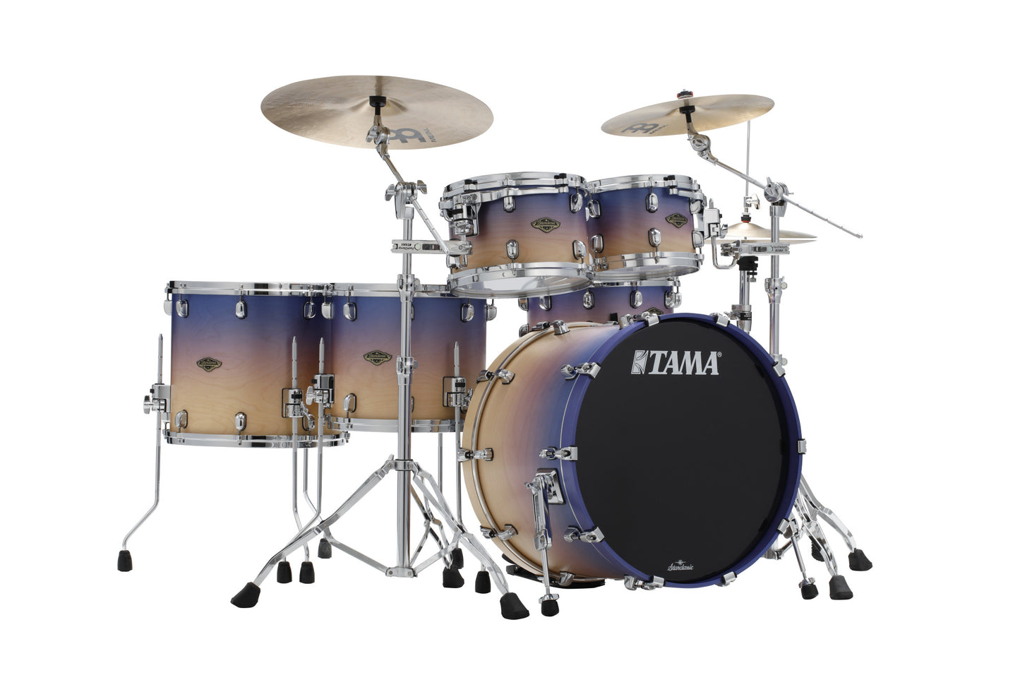 TAMA Starclassic Walnut/Birch Lacquer Shell Kit 5 teilig - Satin Purple Atmosphere Fade/Chrom HW