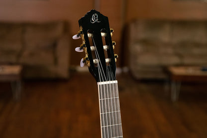 ORTEGA Family Series Pro 4/4 Classical Guitar 6 String - Solid Spruce / Mahogany Black + Gig Bag