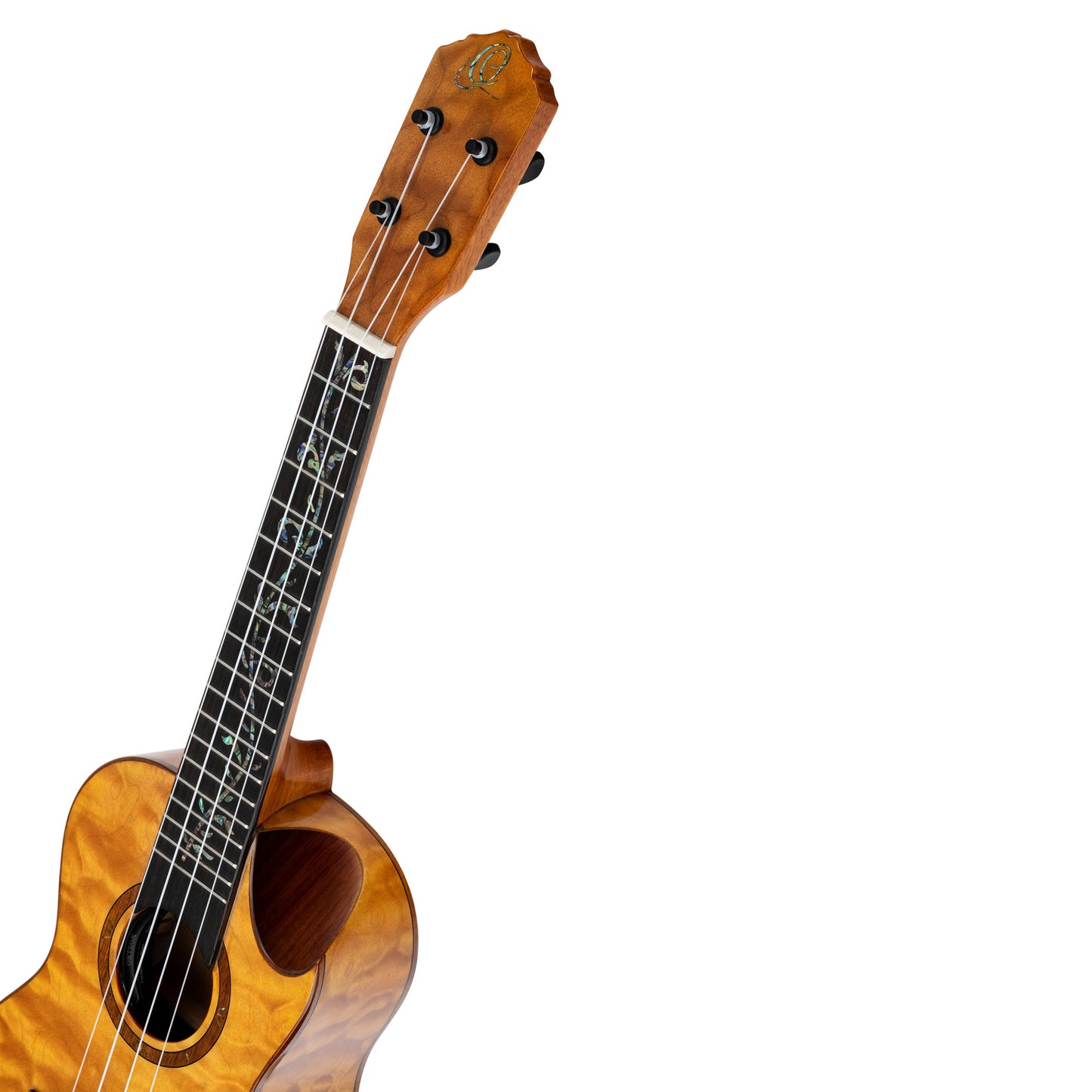 ORTEGA Elite Serie Konzert Ukulele 4 String - Quilted Maple Natural + Bag