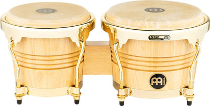 MEINL Percussion Wood Bongo 6 3/4" Macho & 8" Hembra - Natural/Gold HW