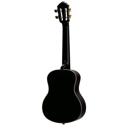 ORTEGA Onyx Serie Tenor Ukulele 4 String - Spruce / Mahogany Black + Bag