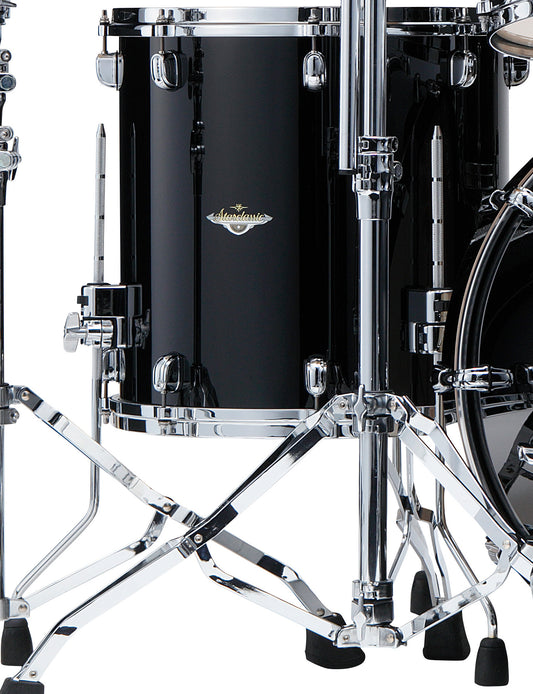 TAMA Starclassic Maple Lacquer Floor Tom 14" x 14" - Piano Black/Chrome HW