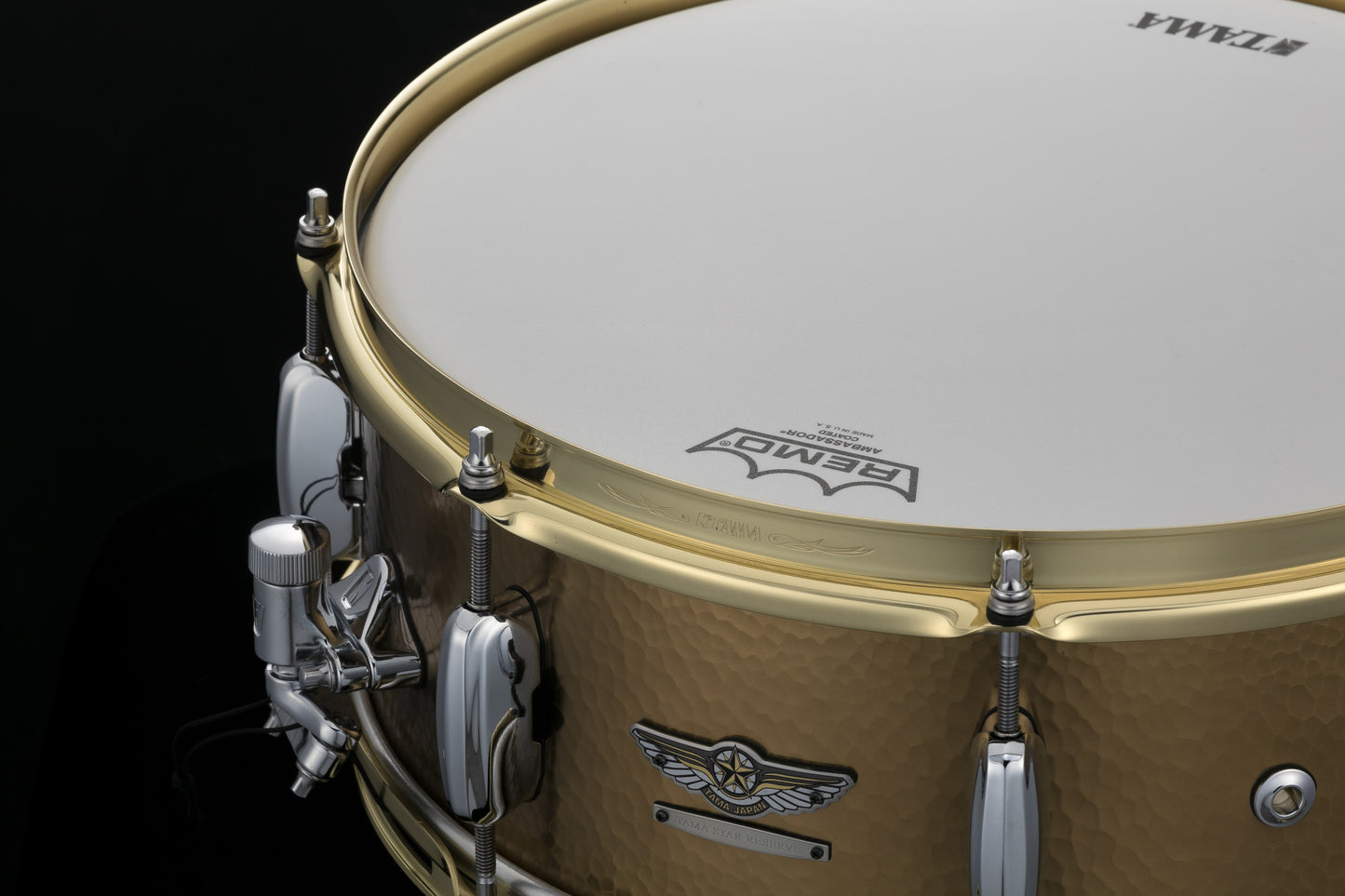 TAMA STAR Reserve Hand Hammered Brass Snare Drum 14" x 5,5"