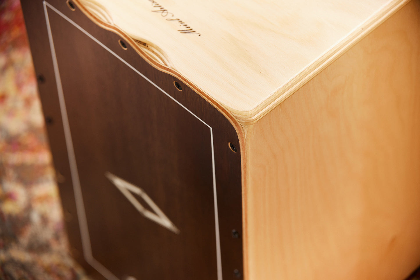MEINL Percussion Artisan Edition Series String Cajon Tango Line - Brown Eucalyptus