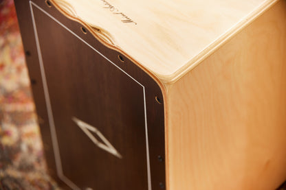 MEINL Percussion Artisan Edition Series String Cajon Tango Line - Brown Eucalyptus