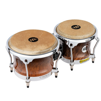 MEINL Percussion Professional Series Wood Bongo 7" Macho & 8 1/2" Hembra - Gold Amber Sunburst