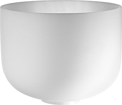 MEINL Sonic Energy White-Frosted Crystal Singing Bowl 12" - D4/Sacral Chakra/432 Hz