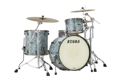 TAMA Starclassic Maple Duracover Wrap Shell Kit 3 teilig - Sky Blue Swirl/Smoked Black Nickel HW