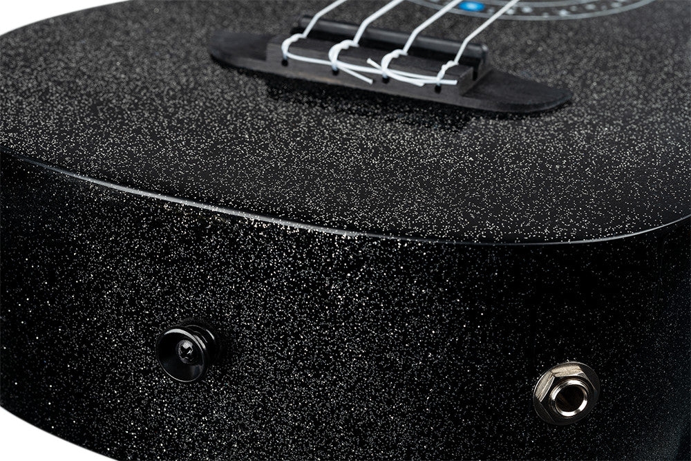 ORTEGA Horizon Serie Konzert Ukulele 4 String - Black Sparkle + Bag