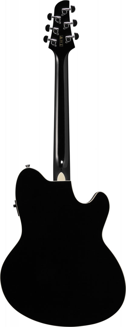 IBANEZ Talman Akustikgitarre Doppel Cutaway Preamp 6 String Lefty - black