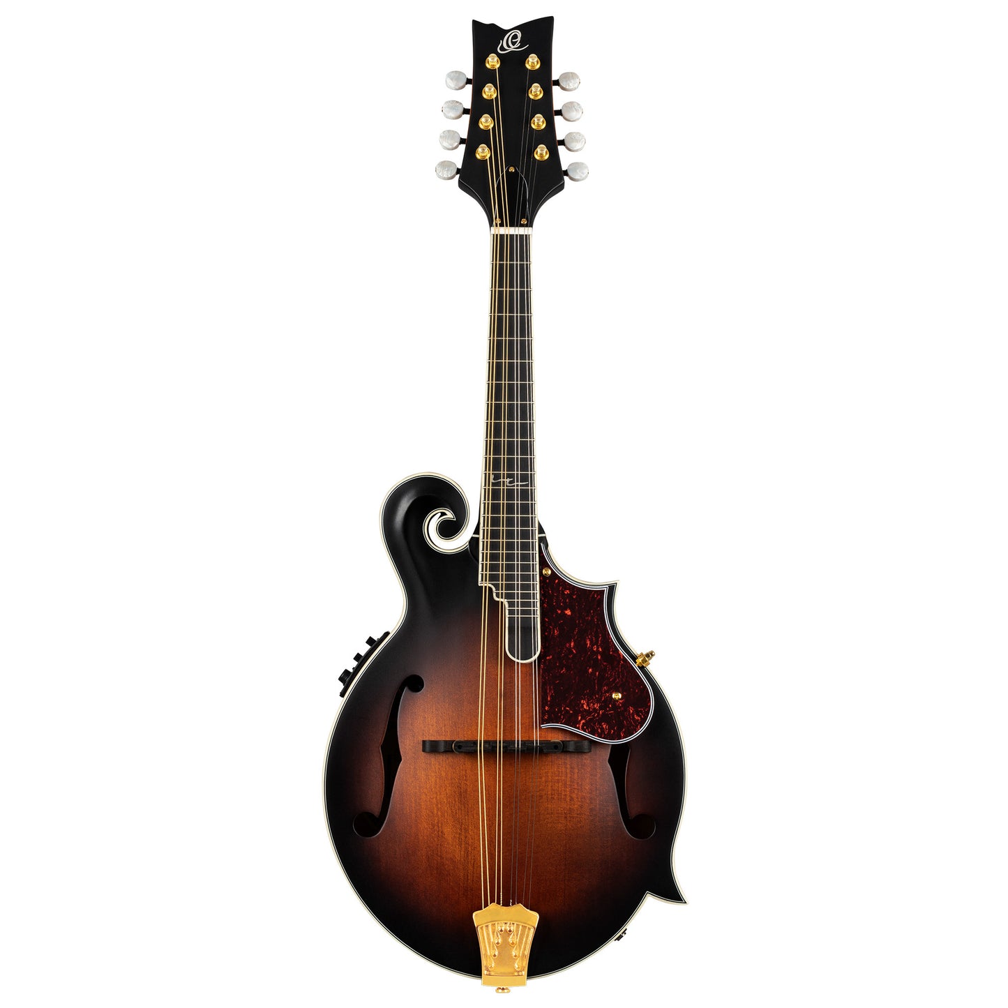 ORTEGA F-Style Serie Mandolin 8 String - Solid Spruce / Solid Flamed Antique Violin Oil + Bag