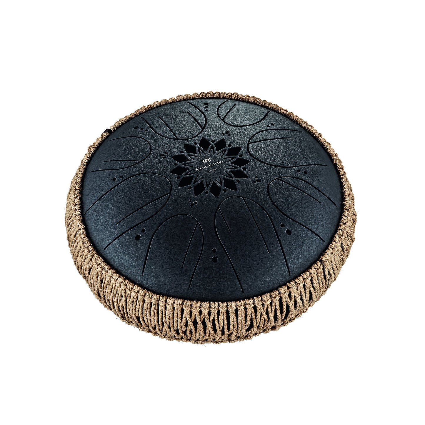 Meinl Sonic Energy Medium Octave Steel Tongue Drum 10“ - H Moll/8 Töne/432 Hz - Schwarz