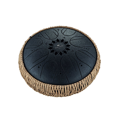 Meinl Sonic Energy Medium Octave Steel Tongue Drum 10“ - H Moll/8 Töne/432 Hz - Schwarz
