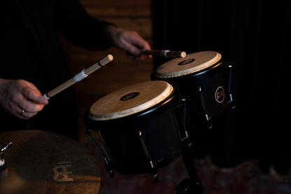 MEINL Percussion Journey Series Bongo 6 1/2" Macho & 7 1/2" Hembra - Black