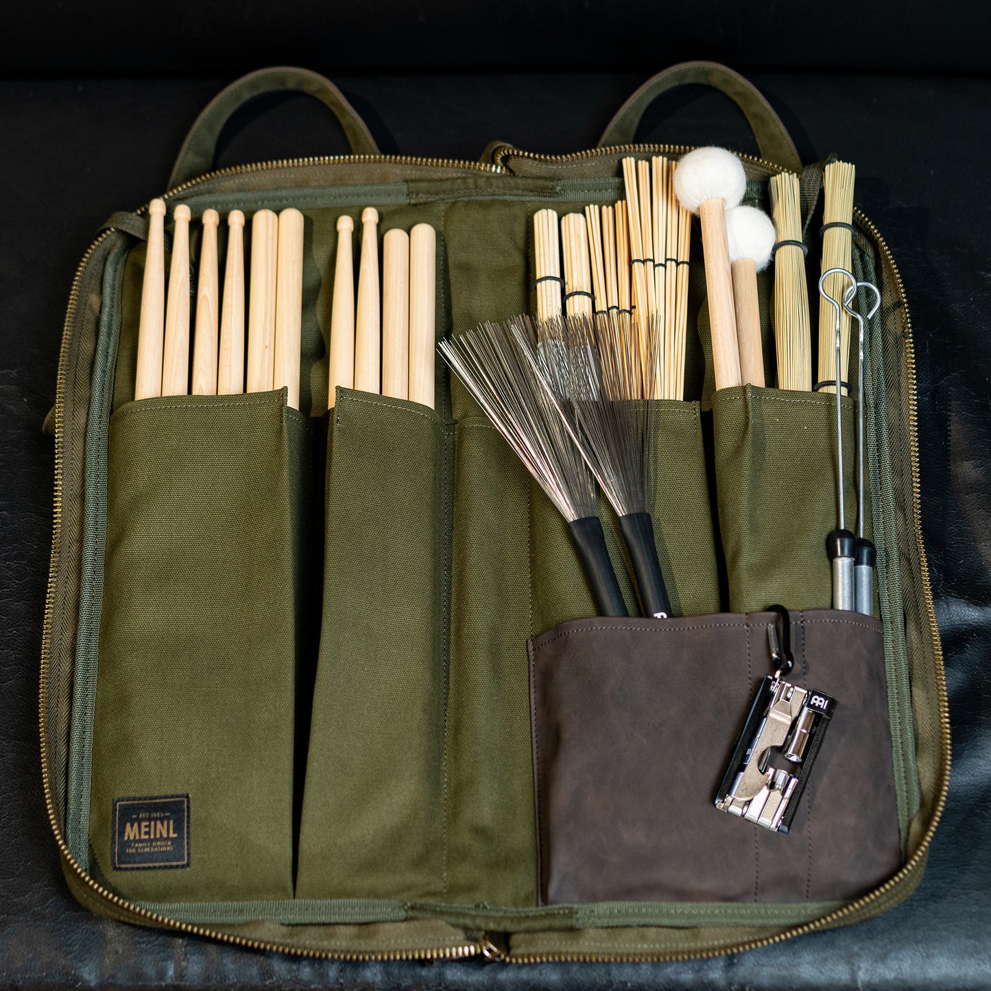MEINL Cymbals Canvas Collection Stick Bag - Forest Green