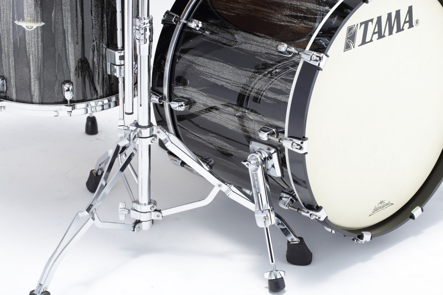 TAMA Starclassic Maple Lacquer Shell Kit 3 teilig - Black Clouds & Silver Linings/Chrom HW