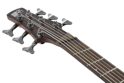 IBANEZ Bass Workshop SR Electric Bass 6-String Crossover, Multi Scale - Black Stained Burst Low Gloss
