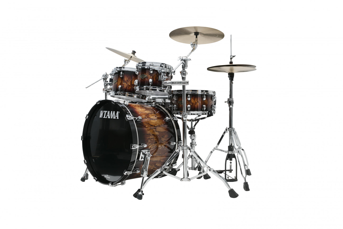 TAMA Starclassic Walnut/Birch Lacquer Shell Kit 5 teilig - Molten Brown Burst/Chrom HW