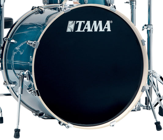 TAMA Imperialstar Bass Drum 22" x 18" - Hairline Blue/Chrome HW