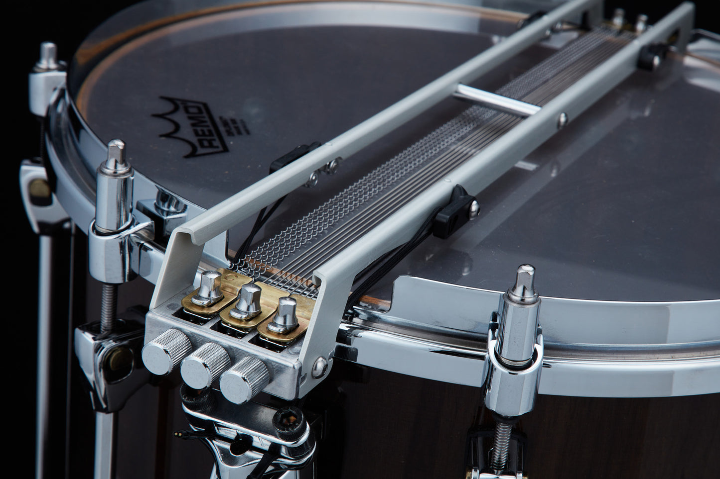 TAMA STARPHONIC Walnut Bravura Field Drum 14" x 14" - Gloss Black Walnut/Chrom HW