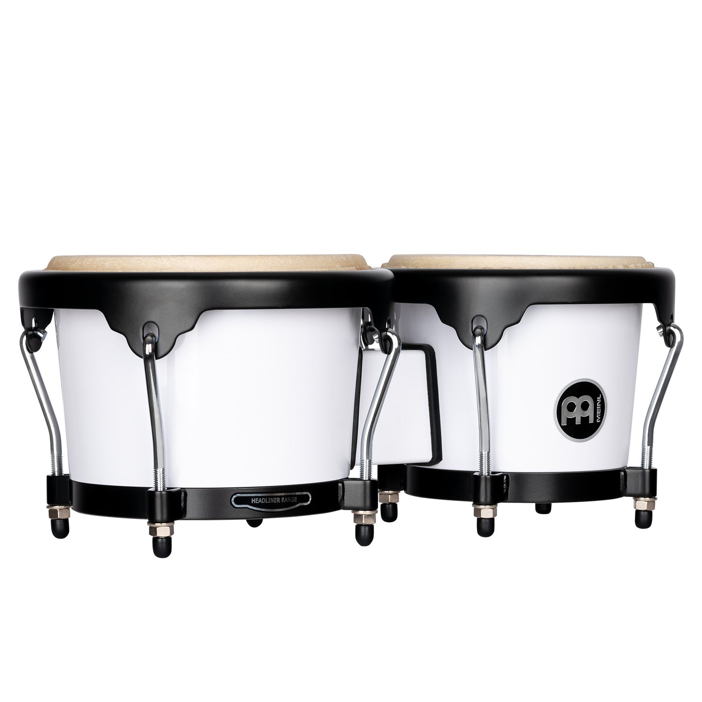 MEINL Percussion Journey Series Bongo 6 1/2" Macho & 7 1/2" Hembra - Bright White