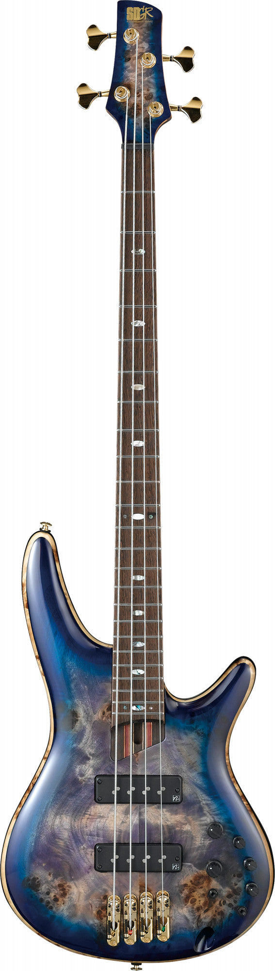 IBANEZ Premium SR Electric Bass 4-String - Cerulean Blue Burst + Gigbag