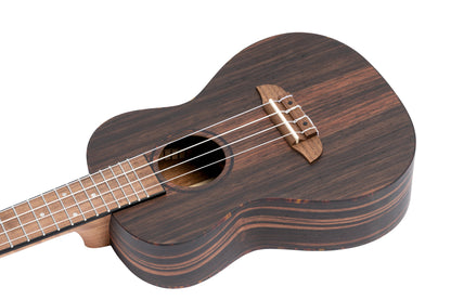 ORTEGA Timber Serie Konzert Ukulele 4 String Lefty - Ebony Natural + Bag